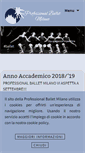 Mobile Screenshot of professionalballetmilano.com